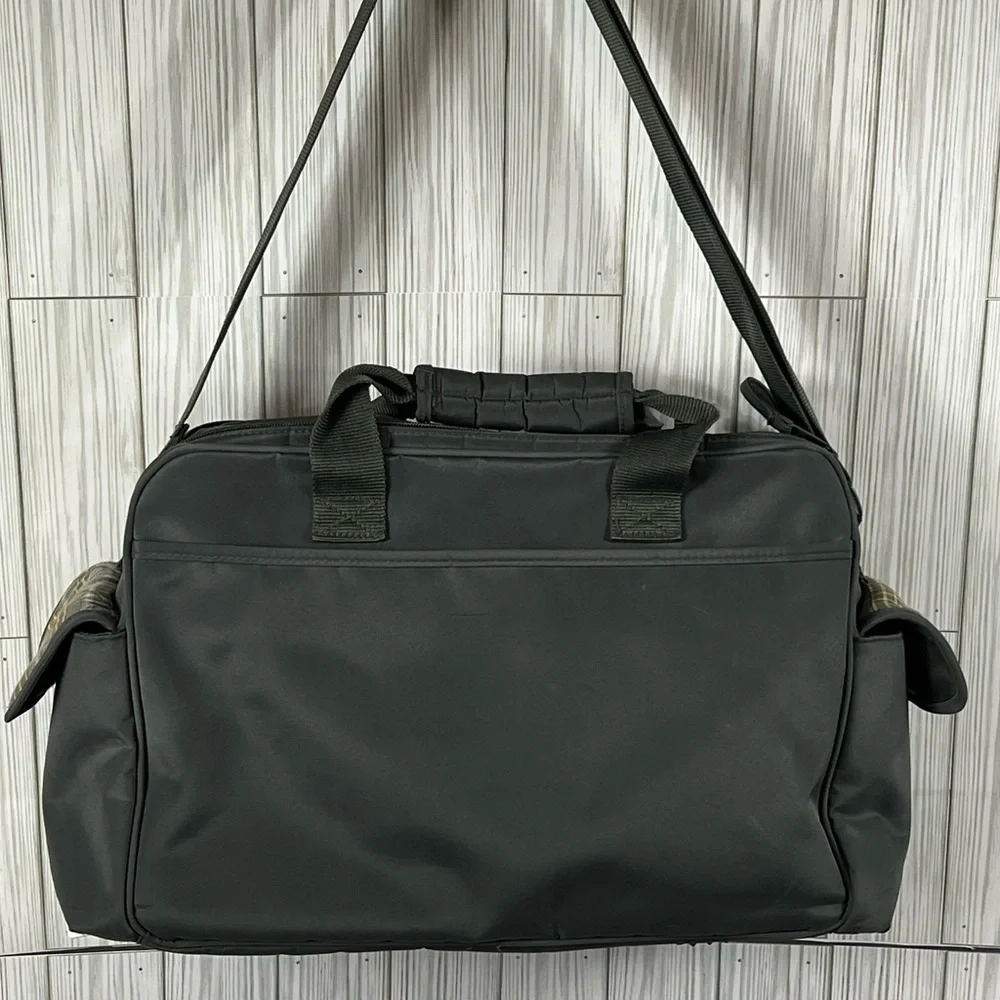 Eddie Bauer Olive Green Mercer Quilted Diaper Bag